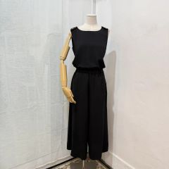 美品✨ カデュネ デコルテオールインワン サロペット ワイドパンツ 