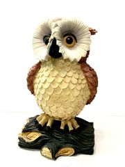 フクロウ・クローバ・小枝付きアクリル表札＊4辺45度斜めカット