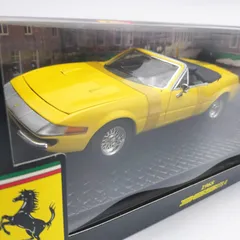 【未開封】京商 ホットウィール 1/18 フェラーリ 365 GTS/4 デイトナ イエロー  マテル ミニカー 1968