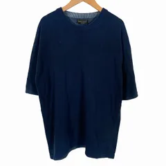 ロベルトコリーナ ROBERTO COLLINA 半袖シャツ トップス コットン100% 紺 ネイビー 46 S相当 イタリア製のサムネイル