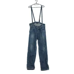 Johnbull ジョンブル パンツ ウォッシュ加工 サスペンダー バックル デニム ボトムス インディゴ S レディース 【中古】