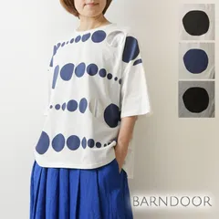 【新品】【BARNDOOR バーンドア】ファミリー ドット 箔 プリント Tシャツ (1203051)<br><br>レディース 春 夏 カジュアル 夏用 おしゃれ ゆったり 大きめ トレンド ナチュラル ファッション シンプルのサムネイル