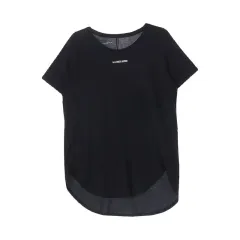 アンダーアーマー (WOMEN - XL) コットン ポリ アシンメトリー 半袖 Tシャツ