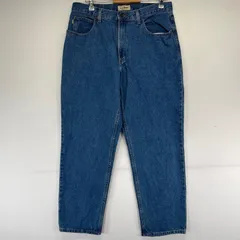 古着 エルエルビーン L.L.Bean デニム パンツ テーパード 5ポケットジーパン デニム 大きいサイズ w34×L29  ブルー系 メンズのサムネイル