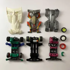 【まとめ売り】 ミニ四駆 トライダガーX ネオトライダガーZMC ボディ タイヤパーツほか