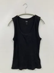GAP ギャップ タンクトップ S ブラック 無地 カップなし レディース
