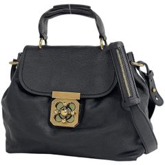 クロエ エルシー 2way ショルダーバッグ ターンロック ハンドバッグ