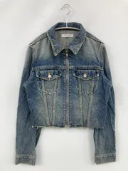 MOUSSY マウジー デニムジャケット 2 ブルー 無地 フードなし ジップアップ レディース