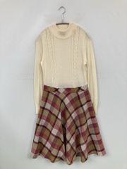 ブルーレーベルクレストブリッジ ドッキング ワンピース チェック