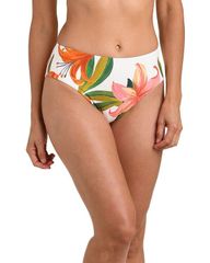 La Blanca Women's Swimsuit Bottoms Only - Jungle Blossoms Mid Rise Bikini Bottomulti (Multicolor)