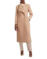 テッドベーカー レディース アウター コート ウール Ted Baker Mindee Wool Blend Coat Camel キャメルのサムネイル