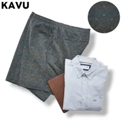 【リラックス】カブ KAVU ハーフ ショート バギー パンツ 短パン ショーツ M 総柄 グレー メンズ 男性用 アメカジのサムネイル