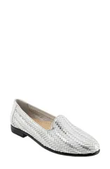 トロッターズ レディース シューズ パンプス Trotters Liz III Flat White Silver ホワイト