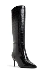 アルド レディース シューズ ブーツ・レインブーツ ALDO Heathher Pointed Toe Knee High Boot Open Black ブラックのサムネイル