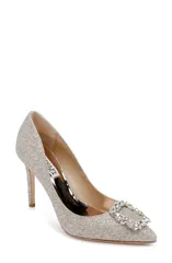 バッドグレイミッシカ レディース シューズ ヒール Badgley Mischka Collection Cher Crystal Embellished Pump Champagne シャンパン