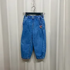 (120) BEBE DE PINO ベベデピノ キッズ 子供用 밴딩 デニムパンツ ジーンズ