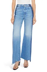 マザー レディース シューズ ブーツ・レインブーツカット ハイウエスト ジーンズ MOTHER The Tux Sidestepper Sneak Frayed High Waist Bootcutのサムネイル