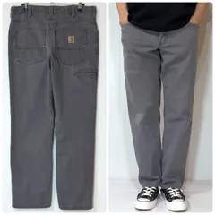 美フェード レアサイズ Carhartt カーハート ストレッチ ライトダック ペインターパンツ W32L30 実寸W33L29 GVL Relaxed Fit チャコールグレー リラックスフィット ワークパンツ ゴールデンサイズ US企画 p26053611のサムネイル