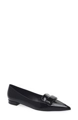 スチュアート ワイツマン レディース シューズ スリッポン・ローファー Stuart Weitzman Sovinnie Patent Loafer Flat Black ブラック