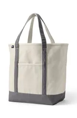 ランズエンド レディース バッグ Lands End Open Top Canvas Tote Bag NaturalSilver Graphite グラファイトのサムネイル