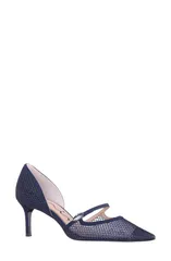 ニナ レディース シューズ ヒール キャップ Ninashly Pointed Toe Cap Toe Mary Jane Pump Navy ネイビーのサムネイル
