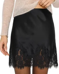 リフォーメーション レディース ボトムスカート ミニ シルク Reformation Carolina Silk Mini Skirt Black ブラック