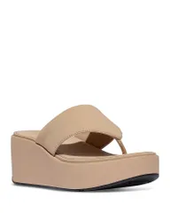 フィットフロップ レディース シューズ サンダル プラットフォーム FitFlop Womens Platform Wedge Thong Sandals Classic Beige ベージュ