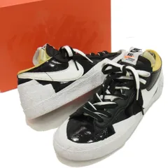 ☆sacai×Nike Blazer Low Black Patent Leather 28.5cm メンズ スニーカー ナイキ サカイ ブレーザー ロー パテント 黒 エナメル