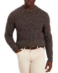 テッドベーカー メンズ アウター ニット・セーター クルーネック Ted Baker Morven Twistitch Crewneck Sweater Dark Brown ブラウンのサムネイル
