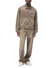 リプレゼント メンズ アウター ジャケット・ブルゾン デニム Represent Collaredenim Jacket Olive オリーブのサムネイル