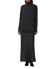 オールセインツ レディース アウター ニット・セーター ALLSAINTS Juno 2in1 Sweater Slip Dresshadow Black ブラックのサムネイル