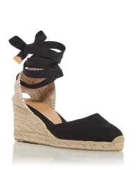 カスタ ニエール レディース シューズ サンダル Castaer Castaner Womens Carina Espadrille Wedge Sandals Negroのサムネイル