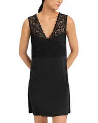 ハンロ レディース トップス タンクトップ レース Hanro Moments Lace Tank Gown Black ブラックのサムネイル
