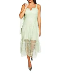 ウエアハウス レディース トップス ワンピース レース マキシ Warehouse Runway Lace Detail Maxi Dressage セージのサムネイル