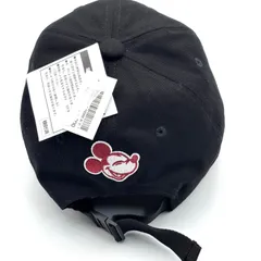 【タグ付き未使用・訳アリ】ディズニー ミッキー イニシャルキャップ 帽子 58cm 黒【クーポン利用で、20%OFF】