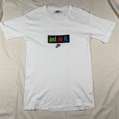 希少/USA製】90s NIKE ボーイズL レトログラフィックT 大人着用可 