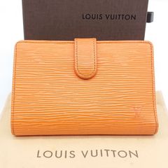 未使用に近い】ルイヴィトン エピ ヴィエノワ ブルー がま口 折り財布