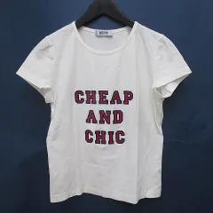 モスキーノチープアンドシック MOSCHINO CHEAP AND CHIC 半袖 Tシャツ カットソー 白系 アイボリー プリント イタリア製のサムネイル