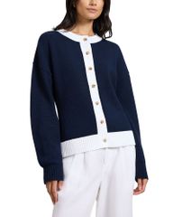 専用　アニオナ　AGNONA リネンシルクカーディガン Agnona アニオナ カシミア シルク カーディガン 五分袖 アイボリー