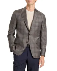 テッドベーカー レディース アウター ジャケット・ブルゾン ジャケット Ted Baker Winfred Glen Modern Fit Suit Jacket Brown ブラウンのサムネイル