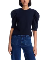 フレーム レディース トップス Tシャツ ドレープ FRAME The Drape Tee Navy ネイビーのサムネイル