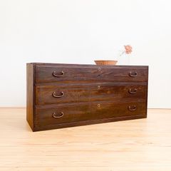 ディスプレイ台 テーブル 店舗什器 収納箱 木箱 宝箱 2A101s 古道具 古