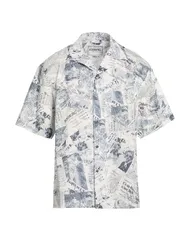 アイスバーグ メンズ トップス シャツ ICEBERG 柄入りシャツ Blue Gray グレーのサムネイル