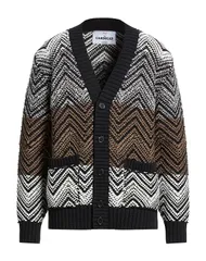 ミッソーニ メンズ アウター カーディガン MISSONI カーディガン Black ブラックのサムネイル