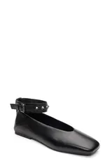 アッシュ レディース シューズ パンプス アンクル Ash Bestudded Ankle Strap Flat Black ブラックのサムネイル