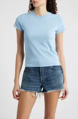 フレーム レディース トップス Tシャツ ヴィンテージ FRAME The Vintage Baby TShirt Powder Blue ブルーのサムネイル