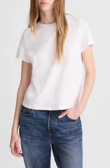 メイドウェル レディース トップス Tシャツ コットン ジャージー Madewell The Relaxed Cotton Jersey TShirt White ホワイトのサムネイル