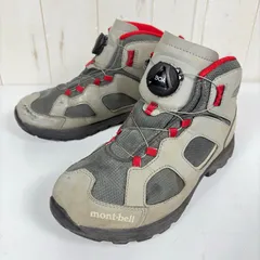📦️Kid's 22.0cm グレー系 Montbell ( モンベル ) ラップランド ブーツ リール アジャスト キッズ 16-25 Lappland Boots Reel Adjust Kid's 16-25 フットウェア トレッキングブーツ