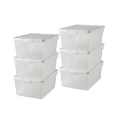 IKEA FIRRA フィッラ ふた付き収納ボックス 透明 6個セット - メルカリ