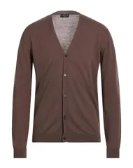 ロベルトコリーナ メンズ アウター カーディガン ROBERTO COLLINA カーディガン Dark Brown ブラウン